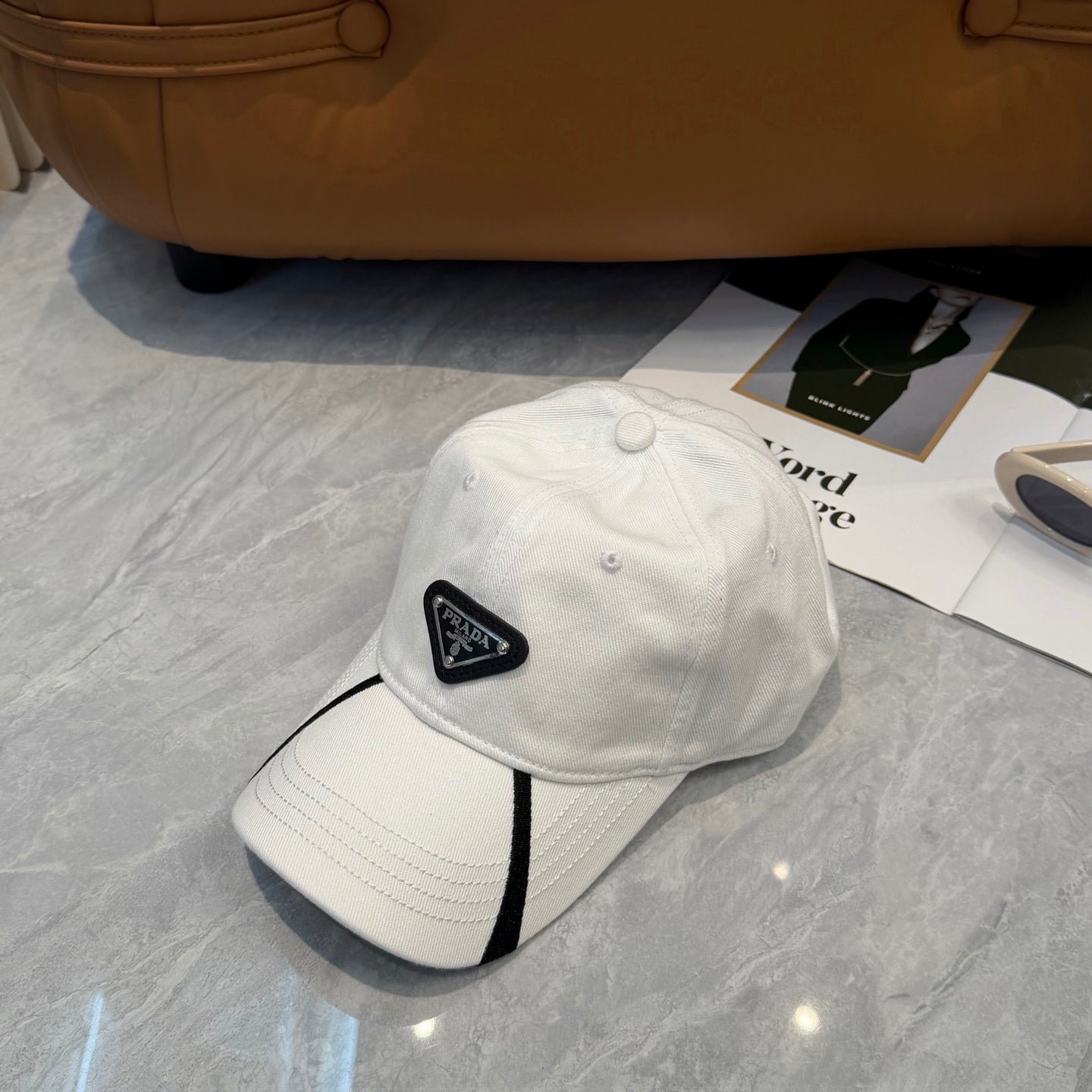 Prada Cotton Baseball Cap 413158