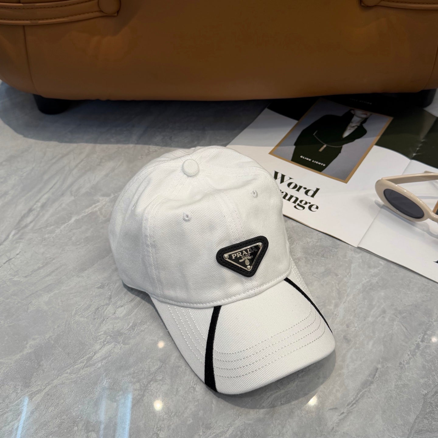 Prada Cotton Baseball Cap 413158