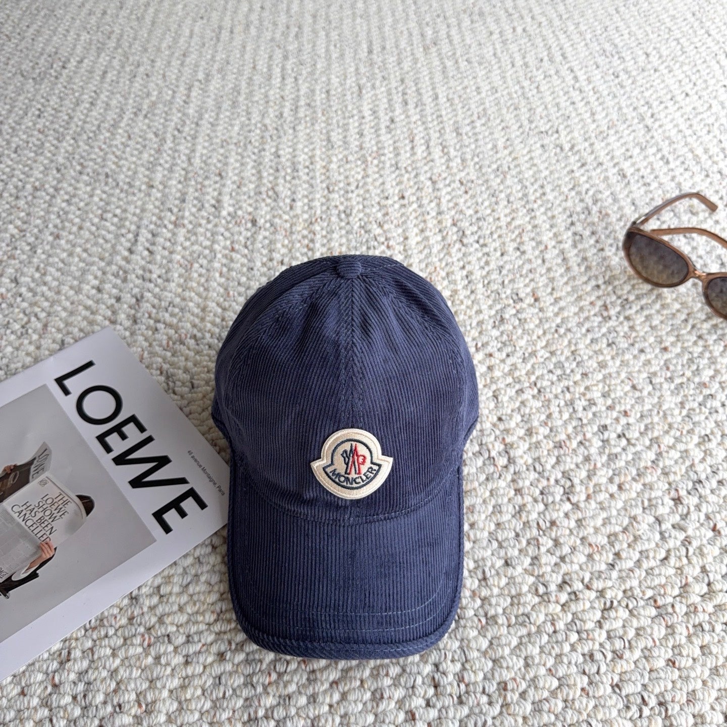 Moncler Logo Baseball Cap Velvet 413193
