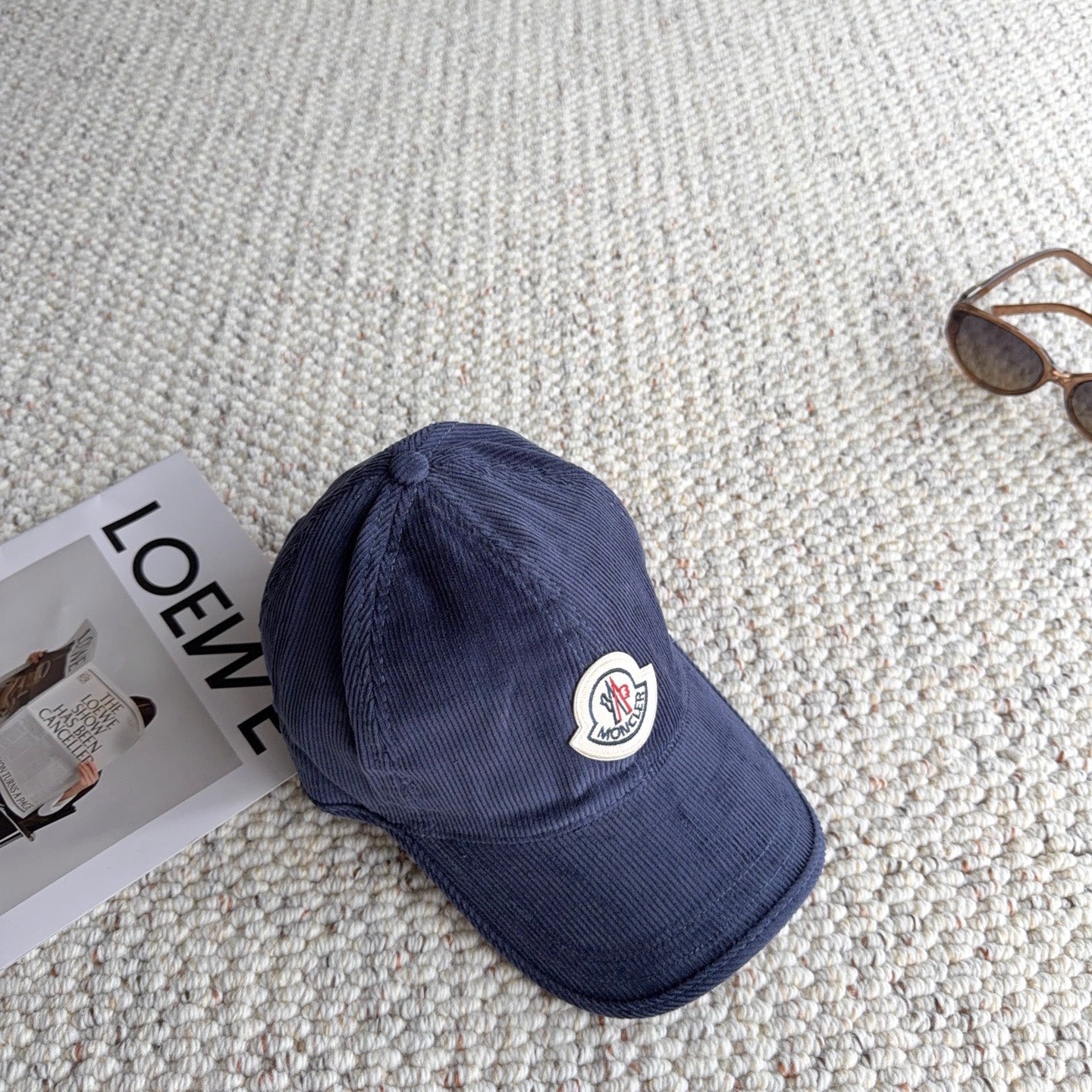 Moncler Logo Baseball Cap Velvet 413193