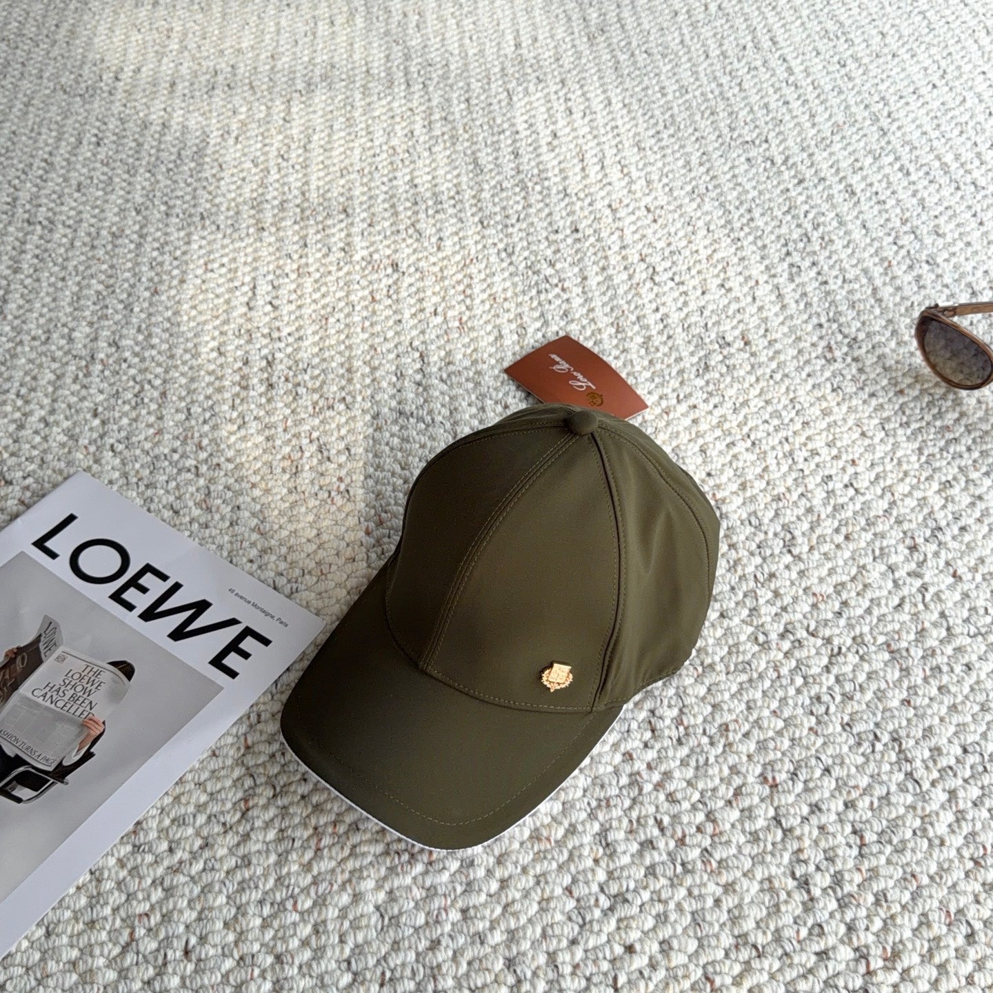 Loro Piana Baseball Cap with Metal Logo 425743