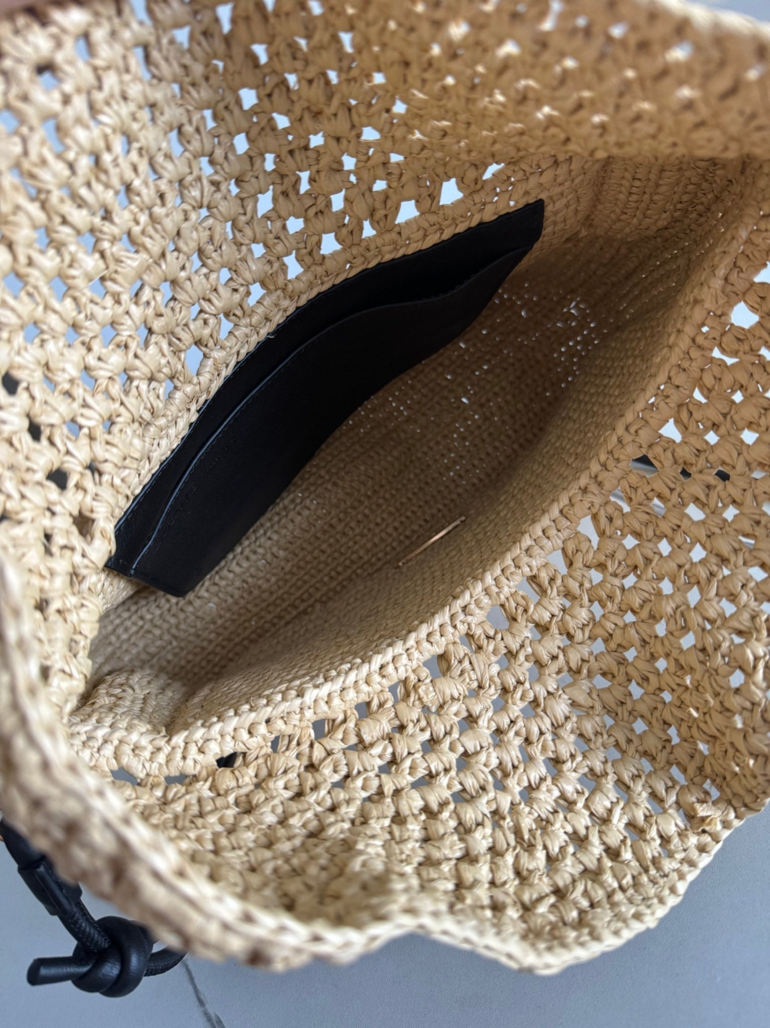 Loewe Ola Shoulder Bag 26 Beige Raffia 274681