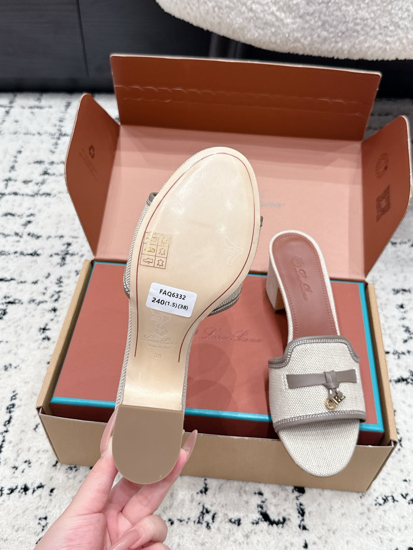 Loro Piana 2026 Sandal Fabric Leather 908846