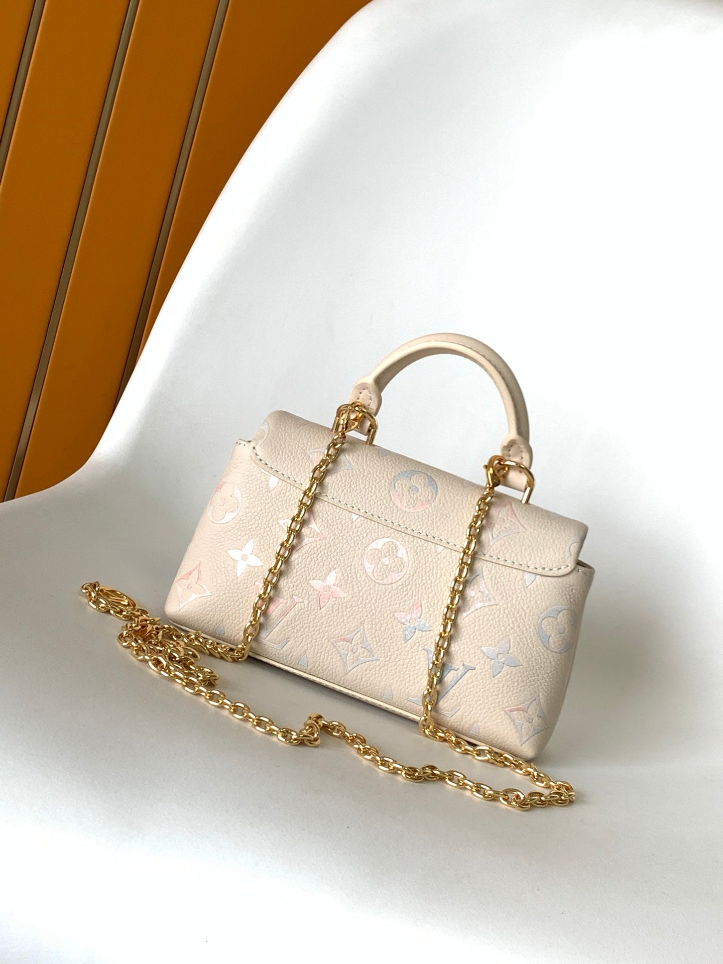 LV 2026 Nano Madeleine Handbag Beige Monogram Empreinte Leather 281645