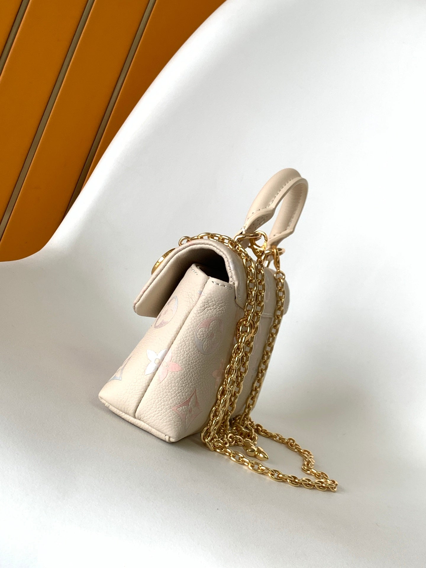 LV 2026 Nano Madeleine Handbag Beige Monogram Empreinte Leather 281645