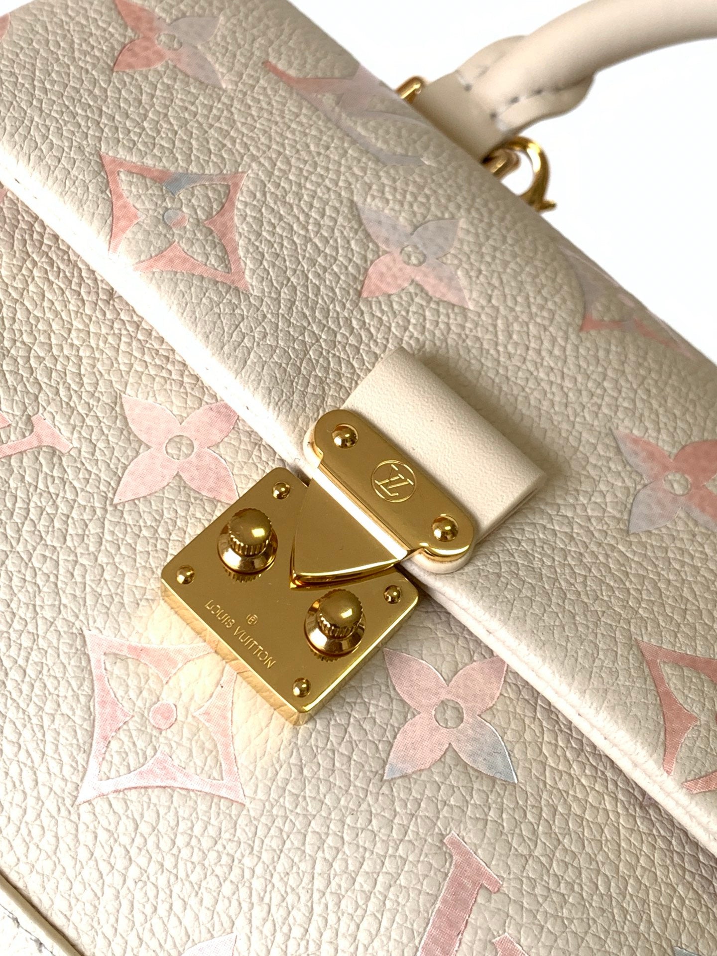 LV 2026 Nano Madeleine Handbag Beige Monogram Empreinte Leather 281645