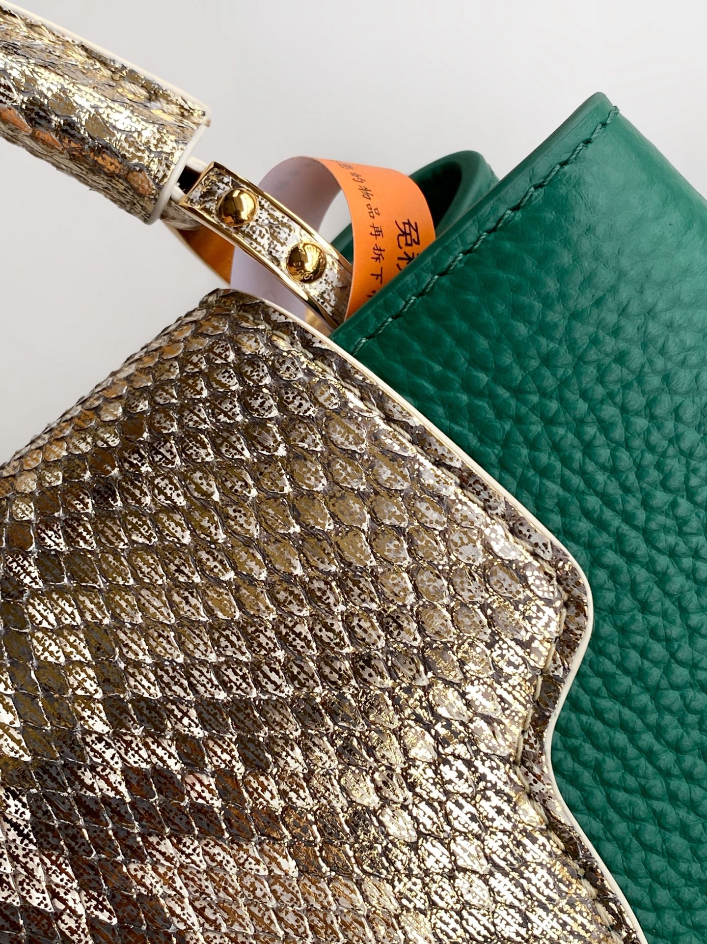 LV 2026 Capucines Bag Green Taurillon Cowhide Leather 281615