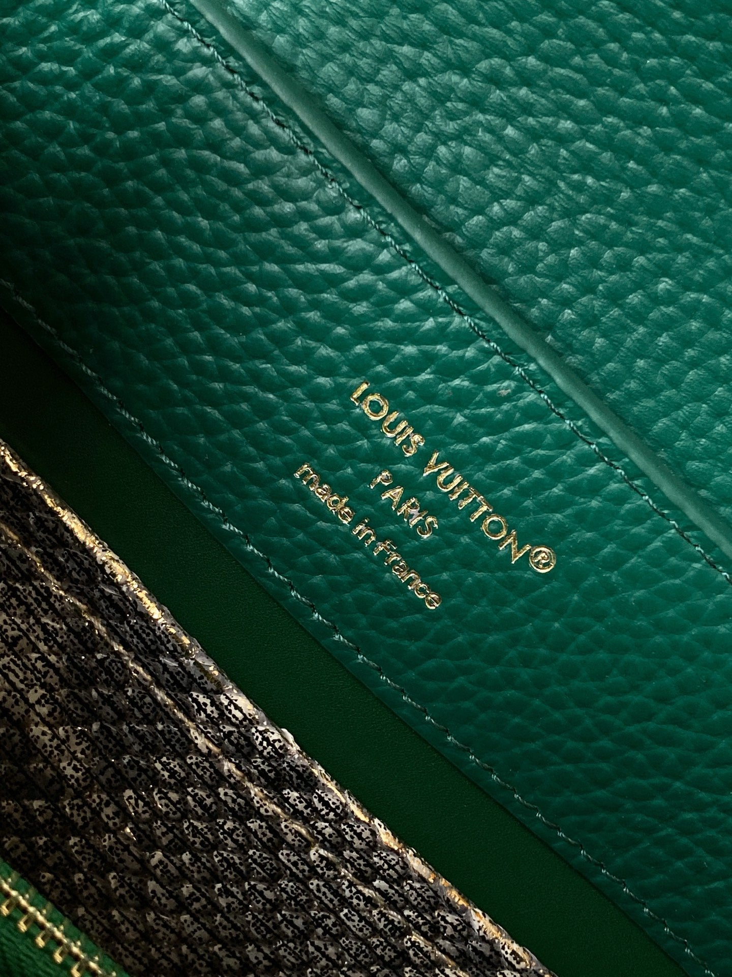 LV 2026 Capucines Bag Green Taurillon Cowhide Leather 281615