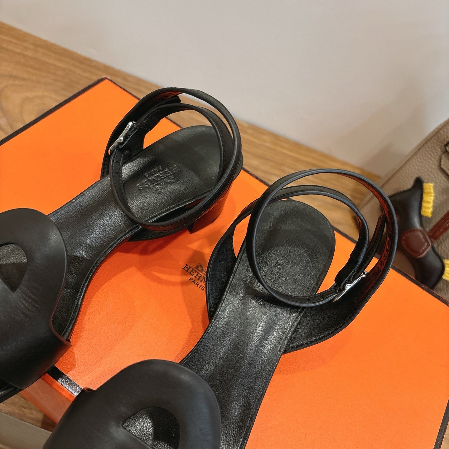 HM 26ss High Heel Sandal 50 Black Calfskin 638410