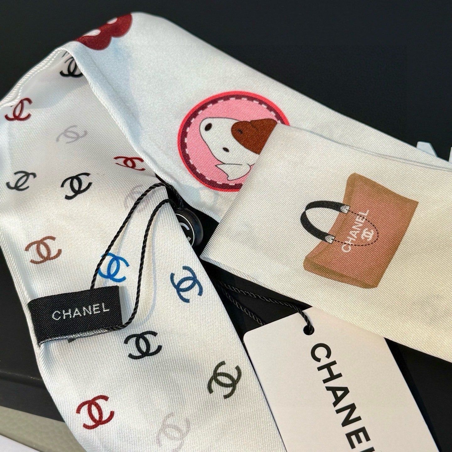 CC  Twilly Mini Star 120cm White Mulberry Silk 943501