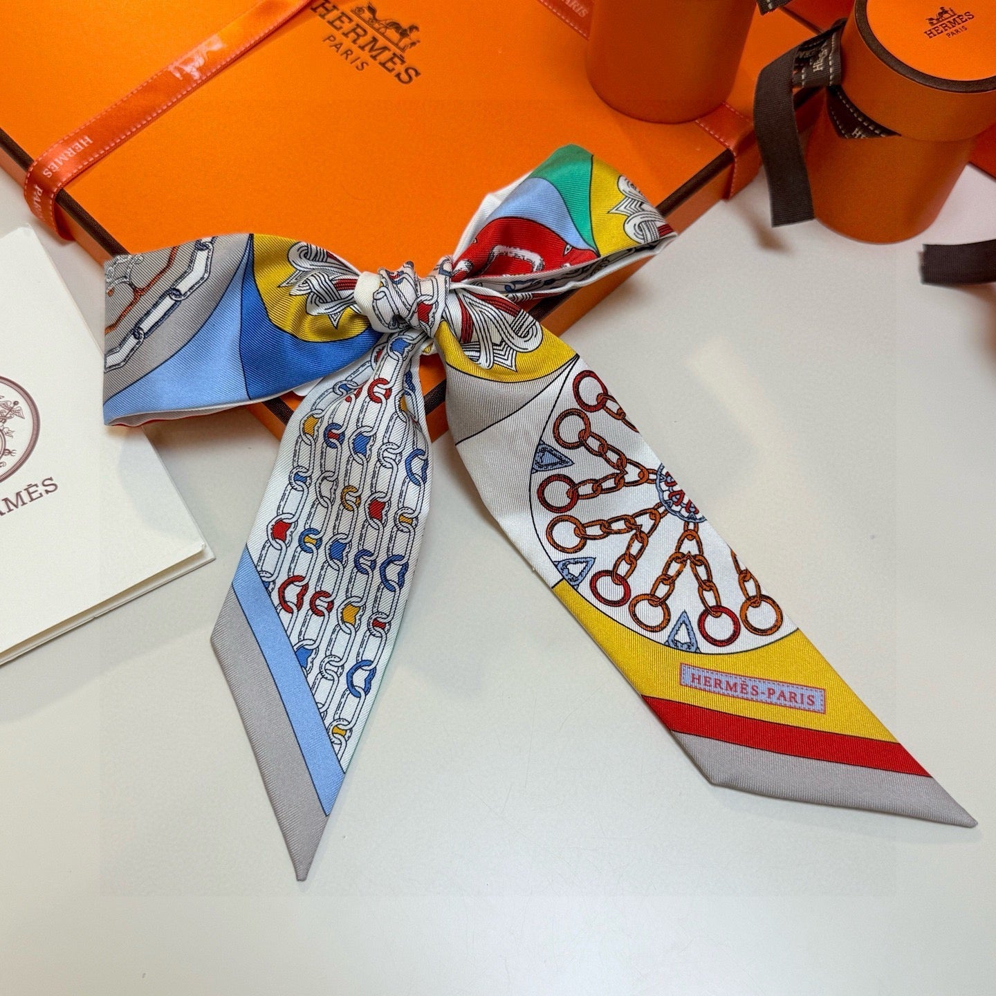 HM Twilly Mini Scarf 86CM Mutilcolor Mulberry Silk 967453