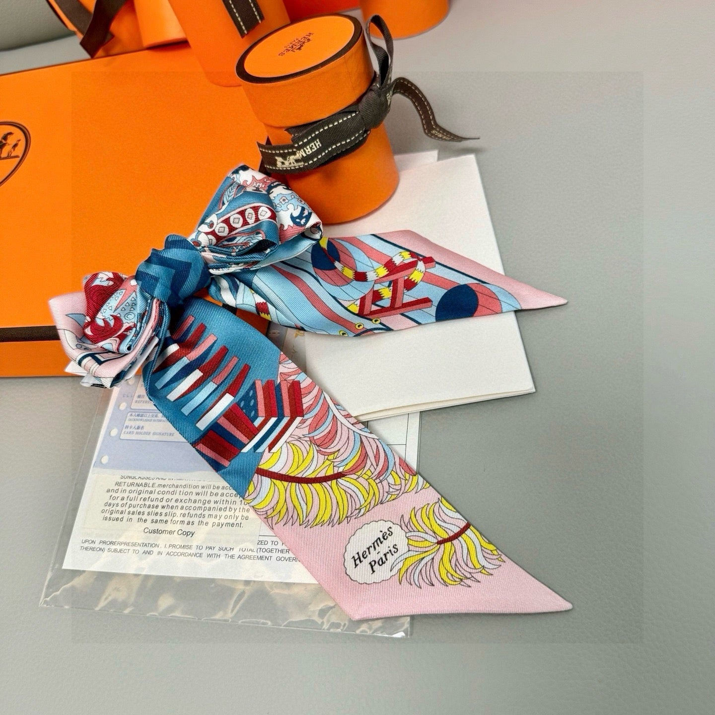 HM Twilly Mini Scarf 86CM Colorful Mulberry Silk 969050