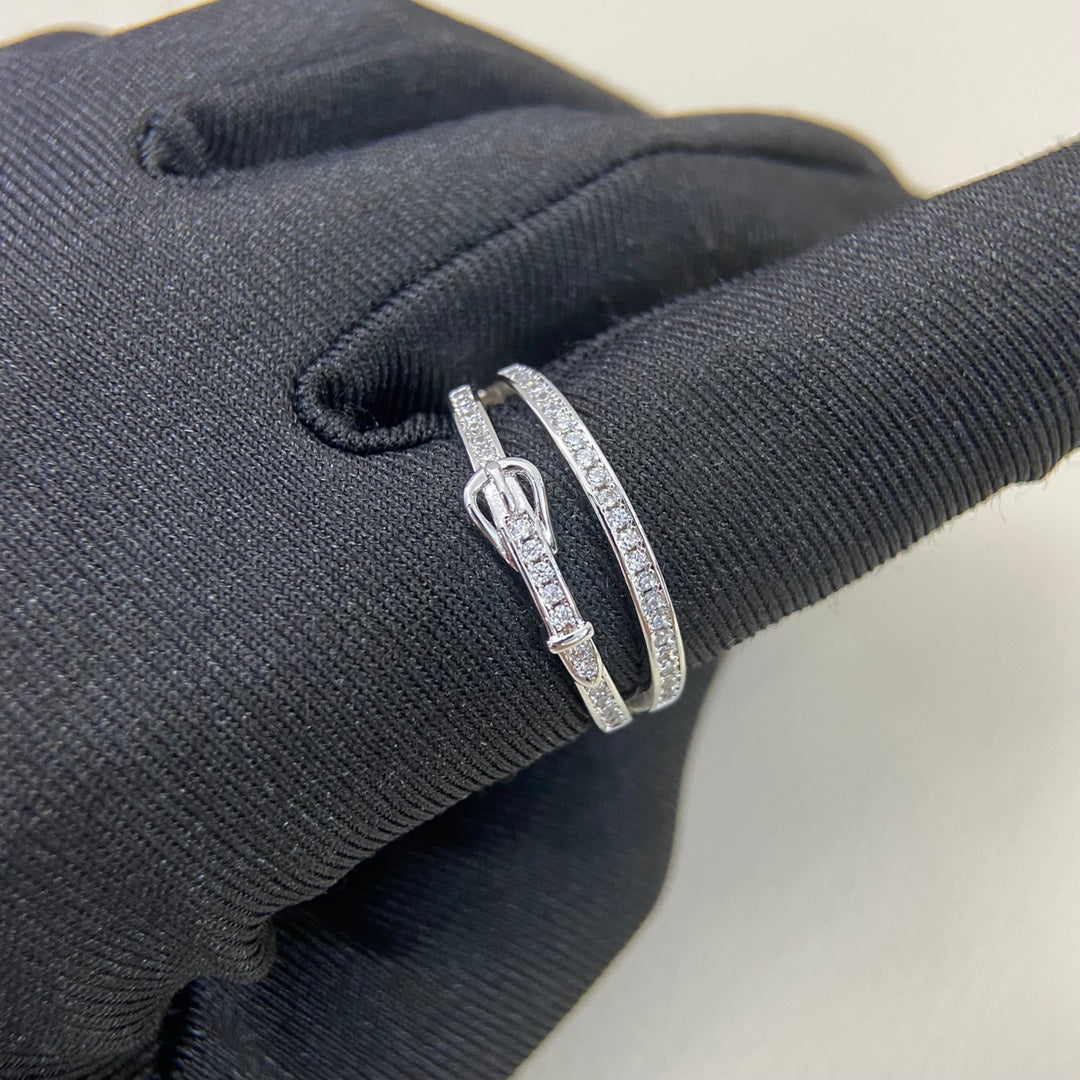 HM Buckle Diamond 2 Ring