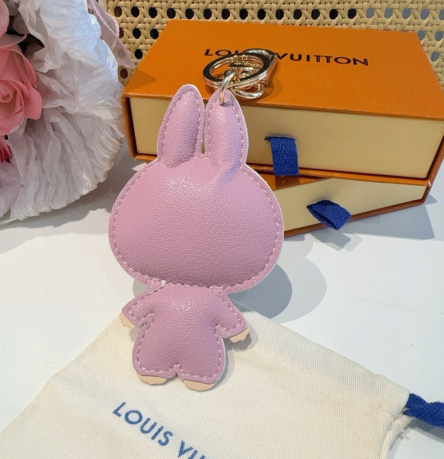 LV Pink Labubu Charm