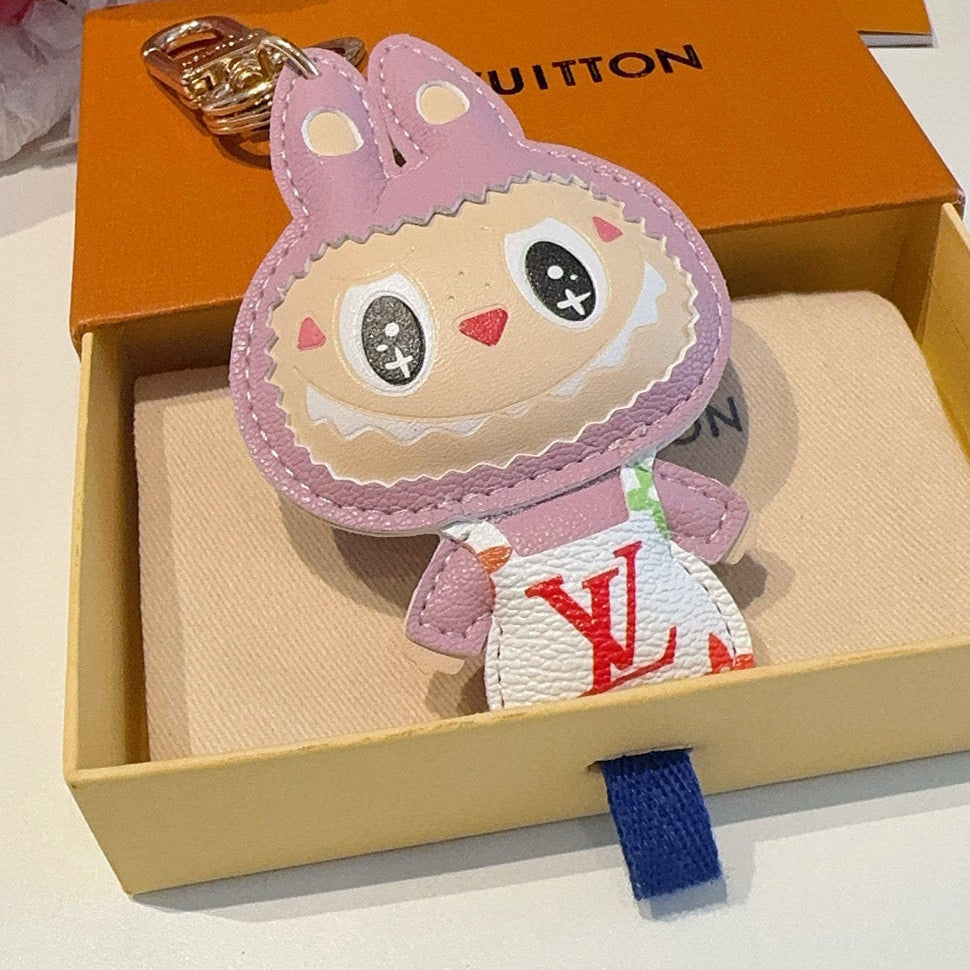 LV Pink Labubu Charm