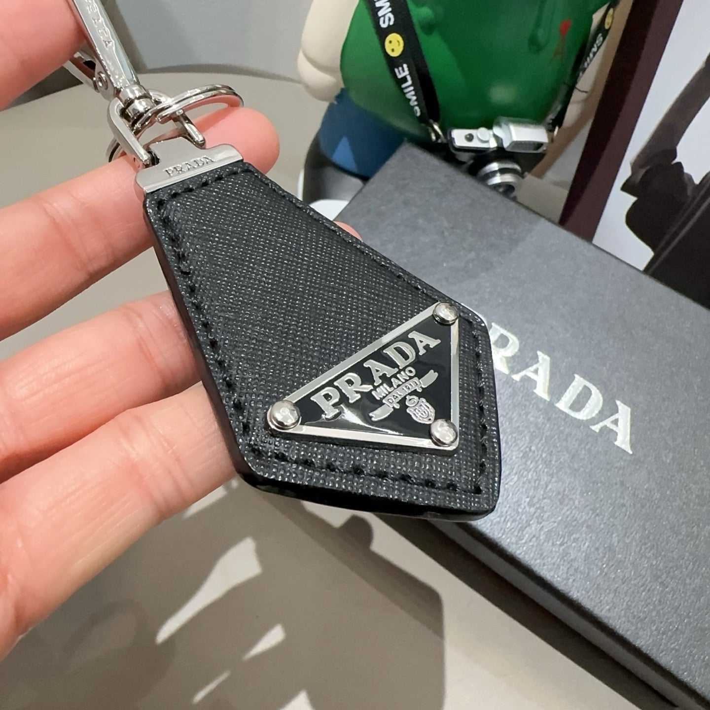 Prada Triangular Logo Charm 389051