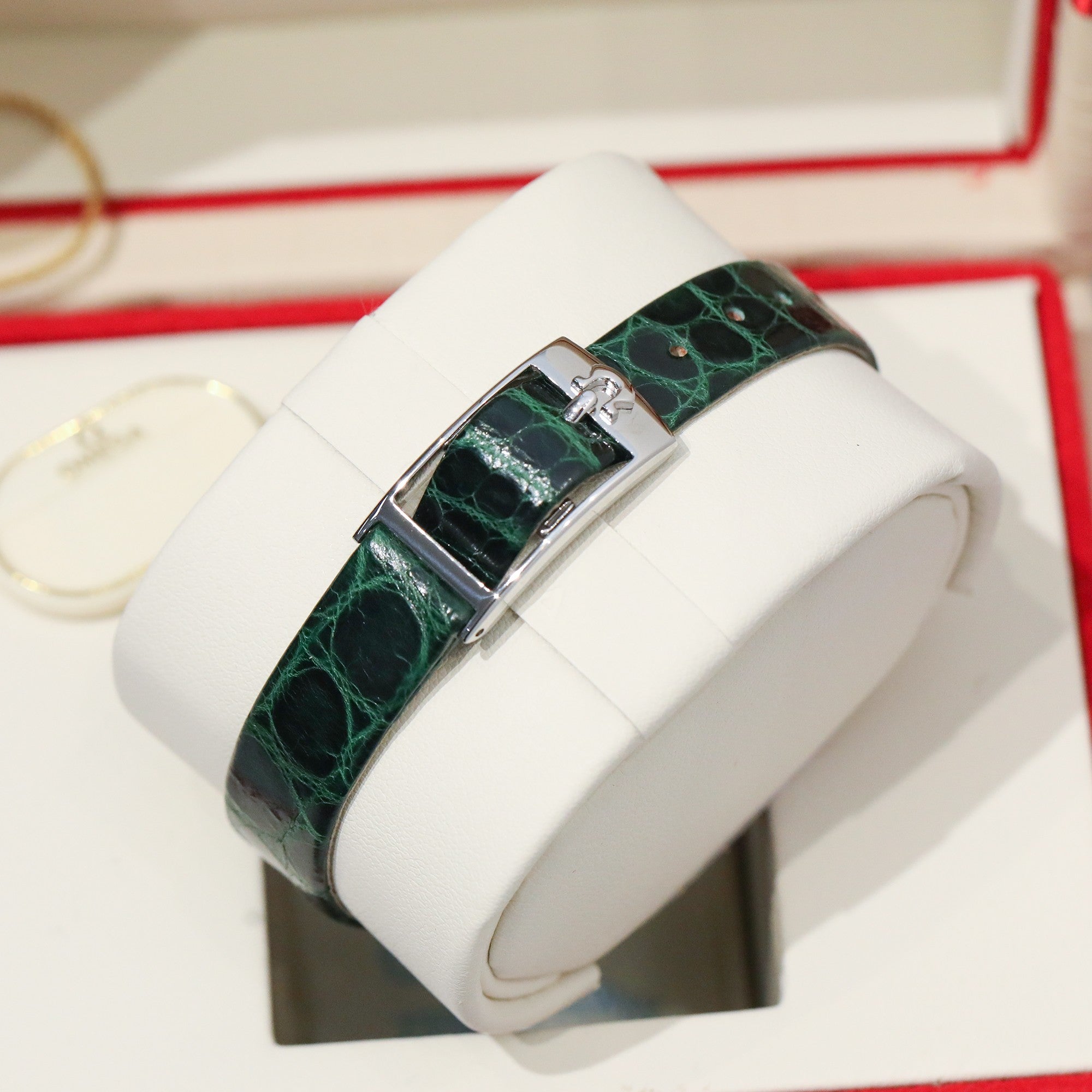 Omega De Ville 26.12mm Silver Green Dial