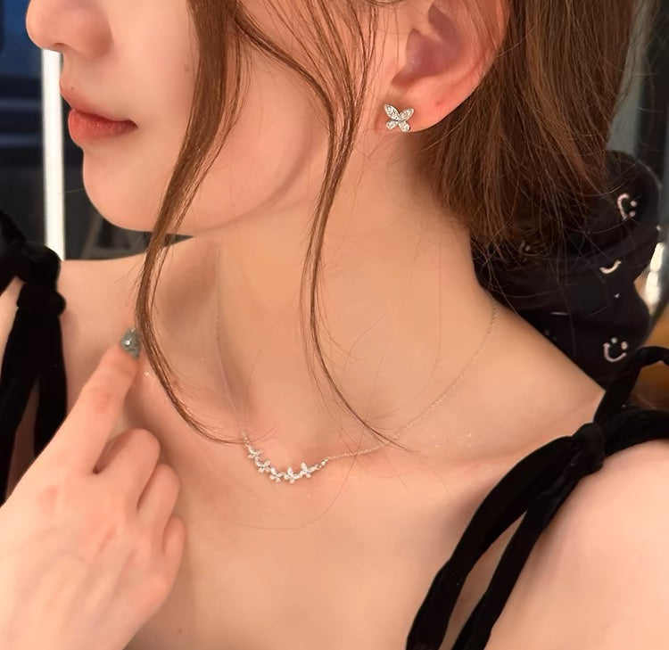 Graff Five Butterflies Full Diamond Necklace