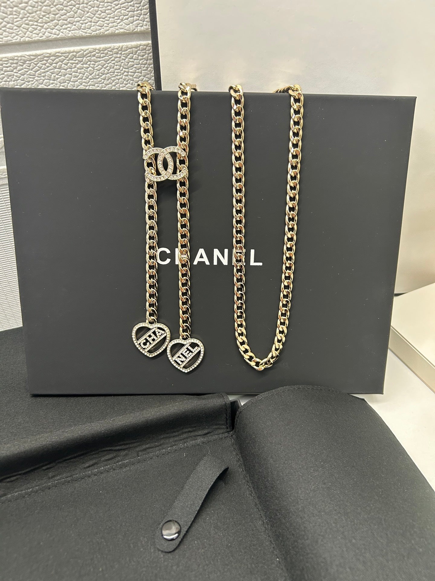 Chanel 2026 CC Heart Charm Chain Belt 213296