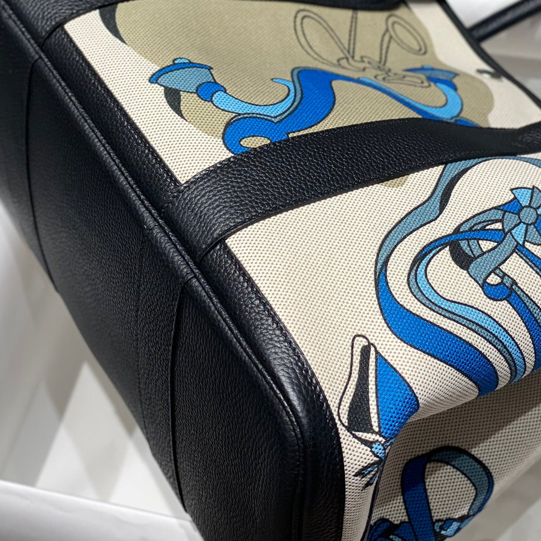 HM Garden Party 36 Multicolor Canvas and Negonda Calfskin 243395