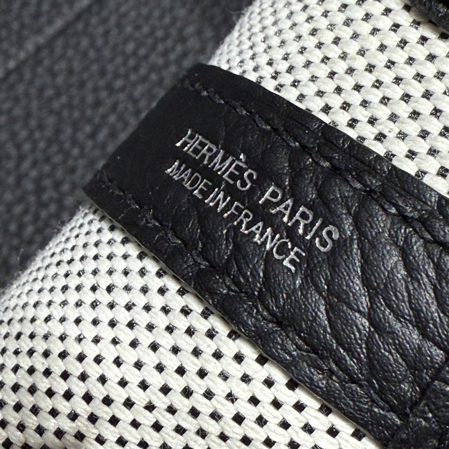 HM Neo Garden 23 bag White mix Black Canvas and Negonda Calfskin 243325