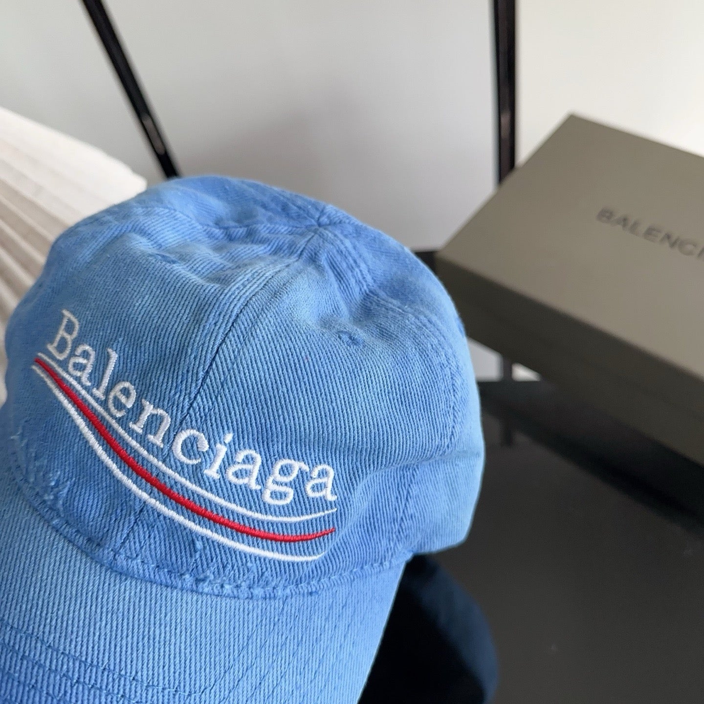 Balenciaga Baseball Cap with Embroidered Letters 412862