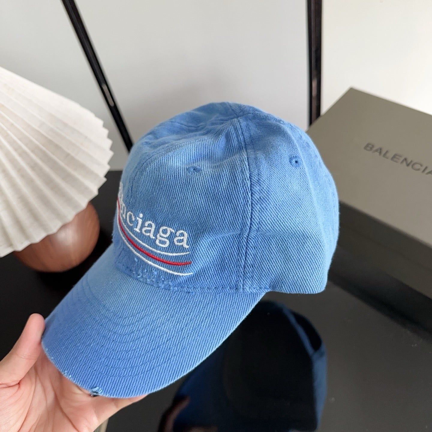 Balenciaga Baseball Cap with Embroidered Letters 412862