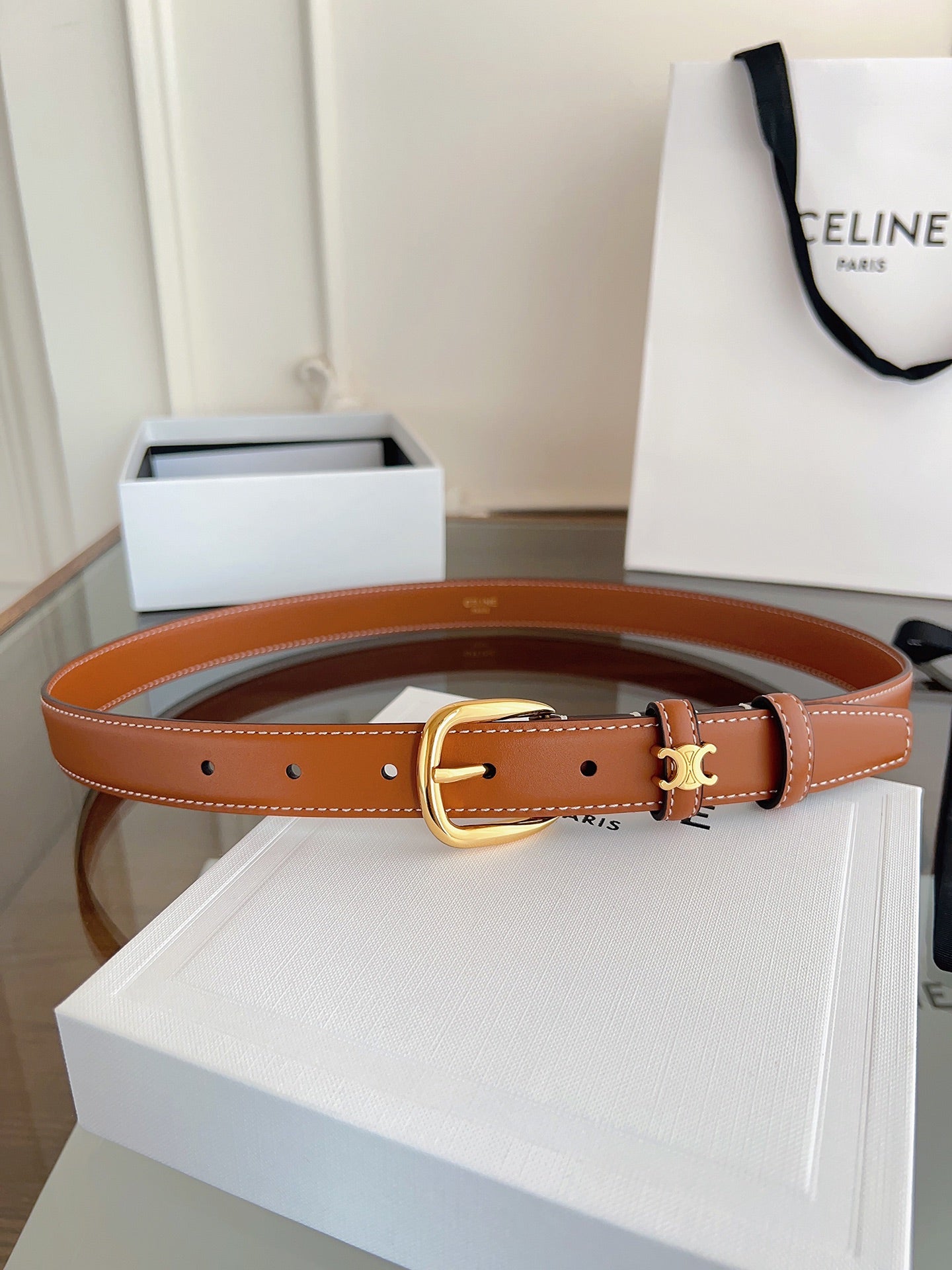 Celine 2026 Vivienne Belt Leather 194277