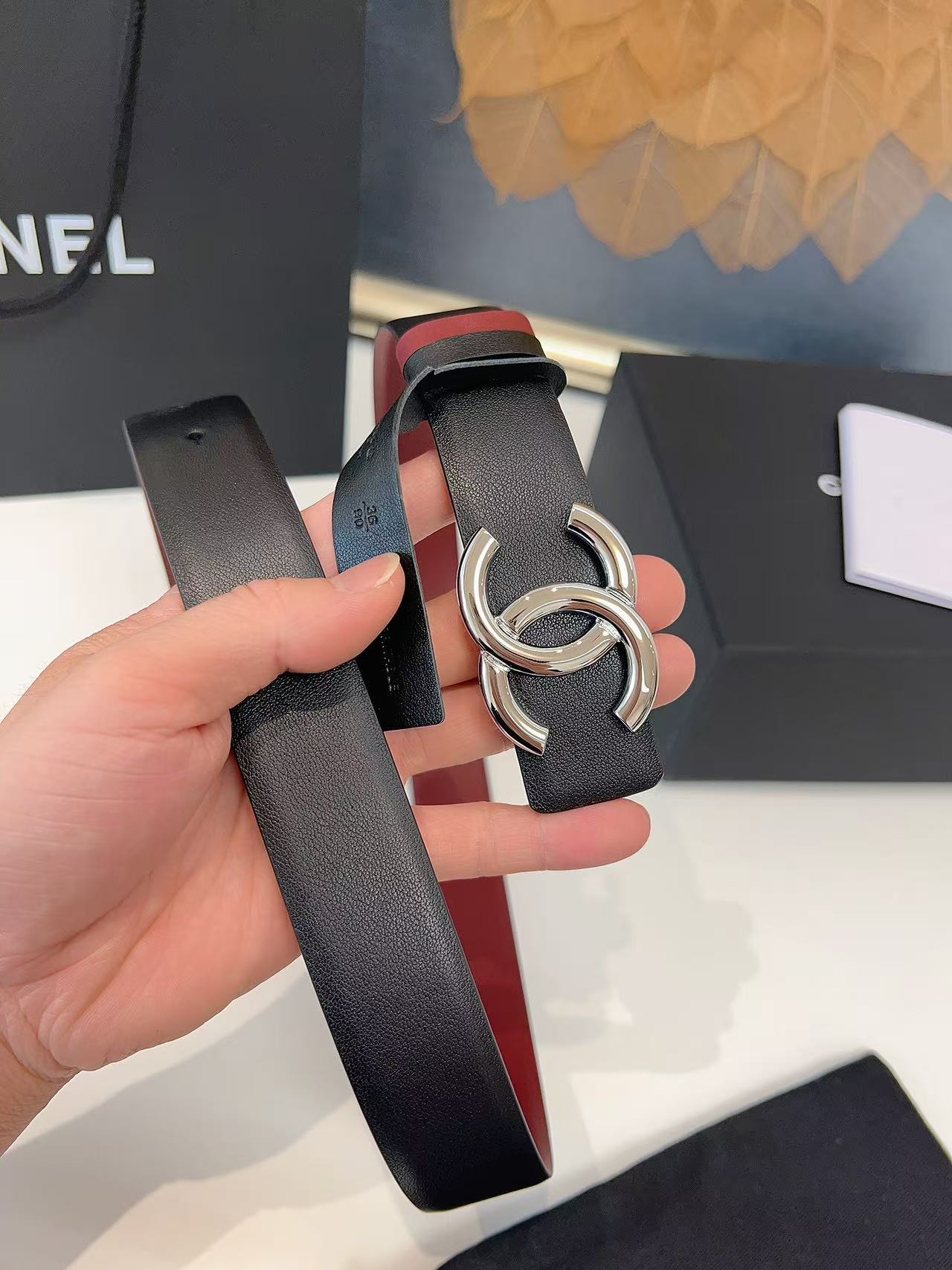Miumiu 2026 Reversible Belt 30mm Cowhide 215514