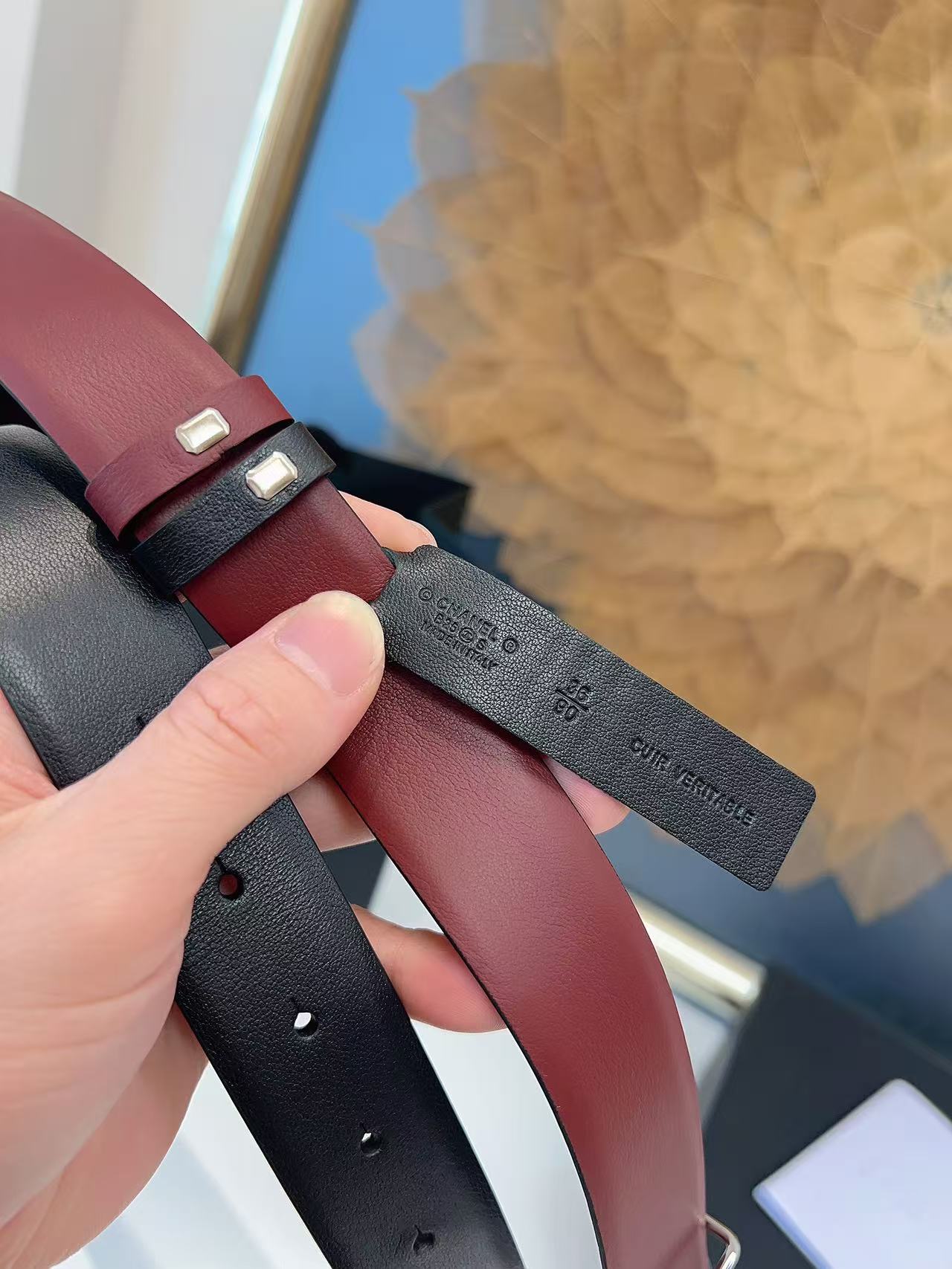 Miumiu 2026 Reversible Belt 30mm Cowhide 215514