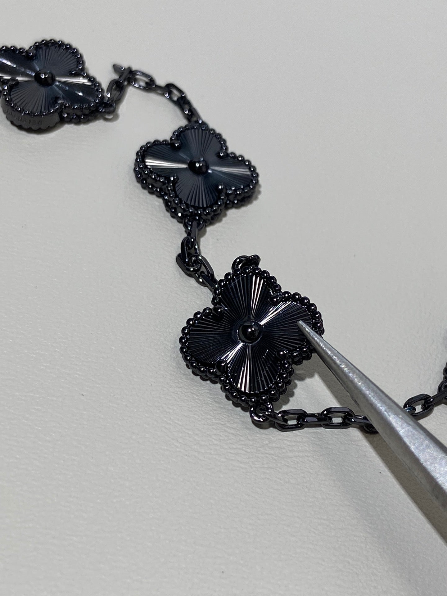 VCA Clover Vintage Black 5 Motifs Black Bracelet