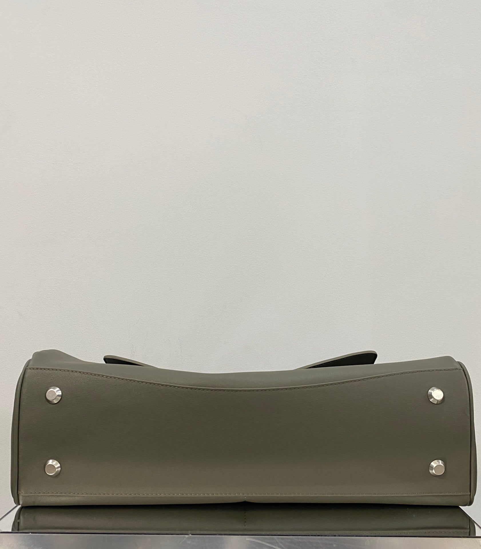 Balenciaga Large Rodeo Bag 40 Olive Green Caflskin Sliver Hardware