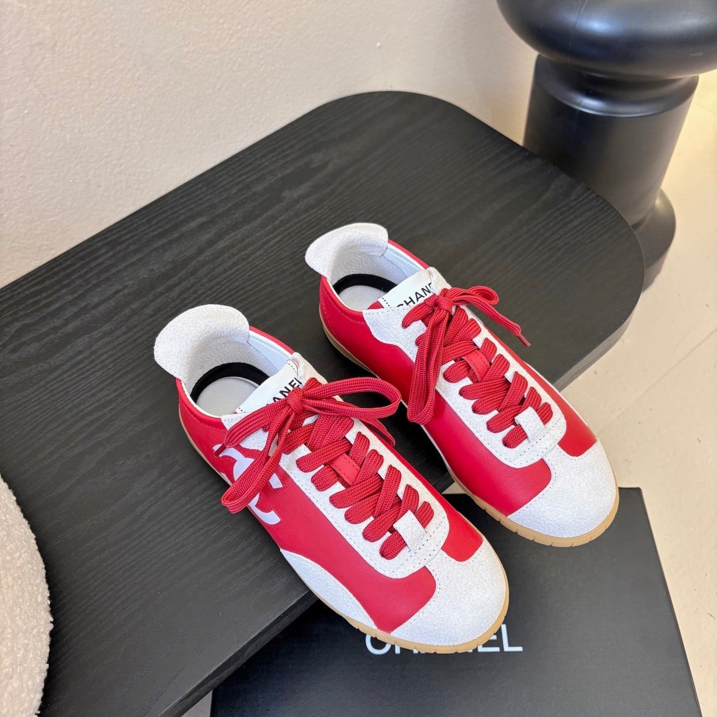 CC 2026 Sneakers Calfskin and Embossed Suede Calfskin