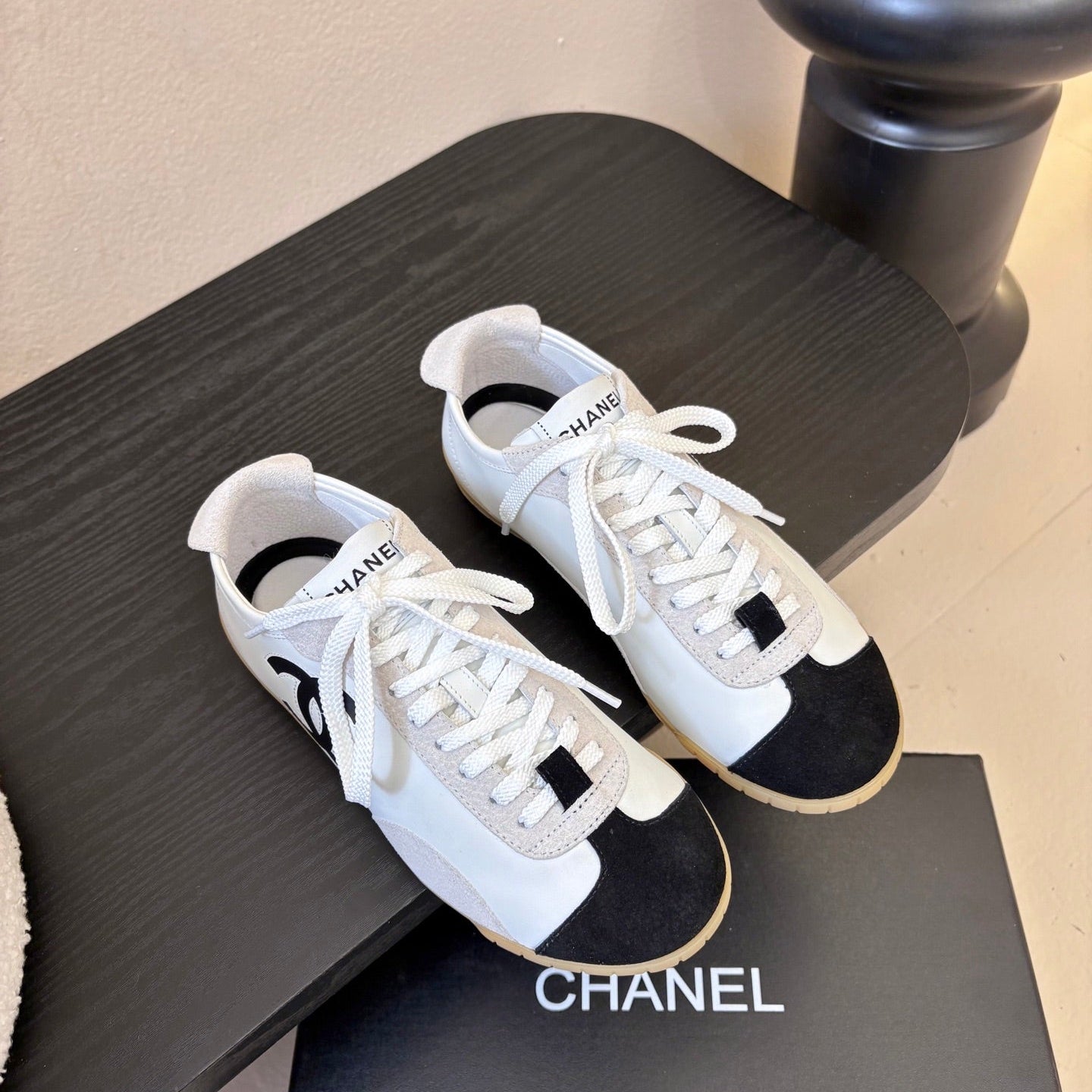 CC 2026 Sneakers Calfskin and Embossed Suede Calfskin