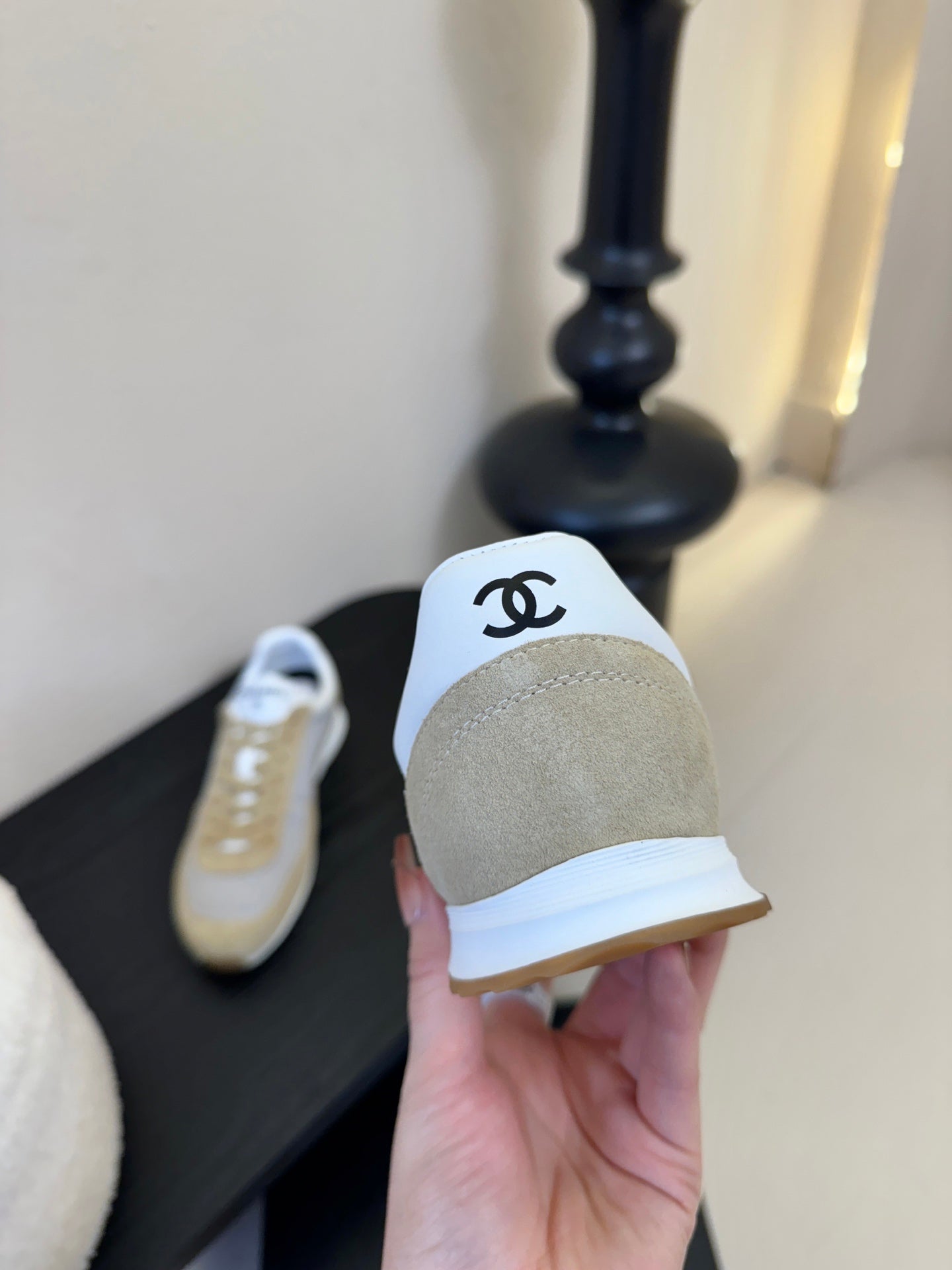 CC 2026 Sneakers Calfskin and Embossed Suede Calfskin