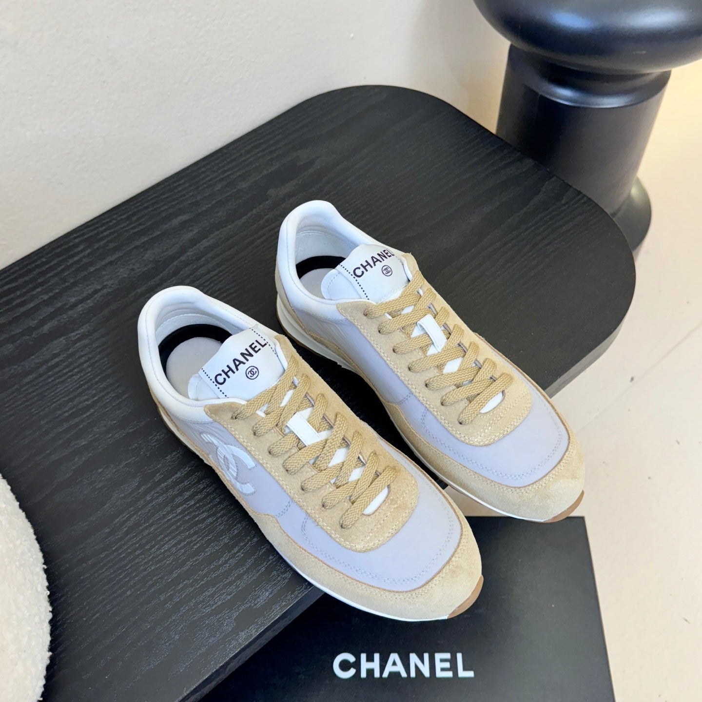 CC 2026 Sneakers Calfskin and Embossed Suede Calfskin