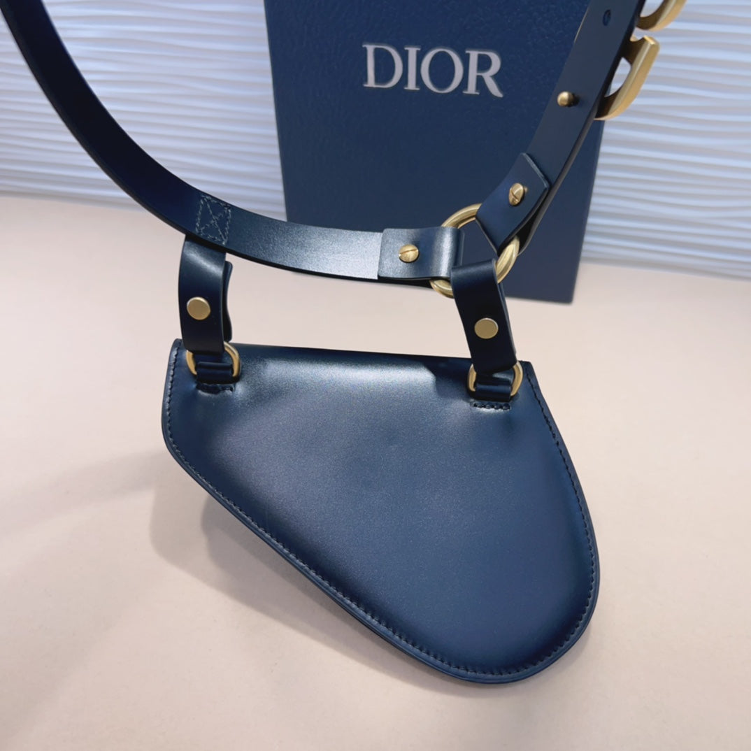 Saddle Removable Pouch Black Calfskin 20mm Belt