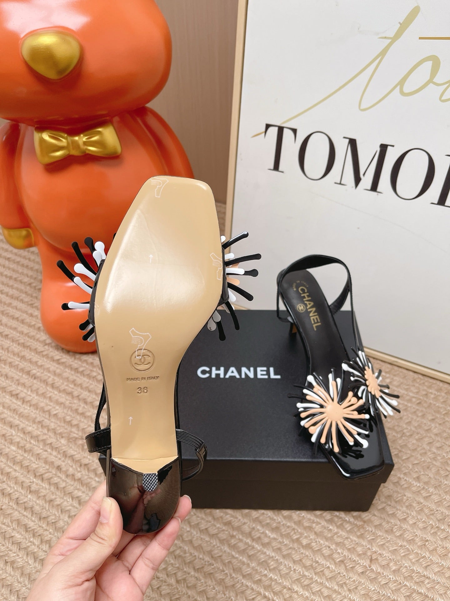 Chanel 2026 Flower High Heeled Sandal 60mm Lambskin 854578