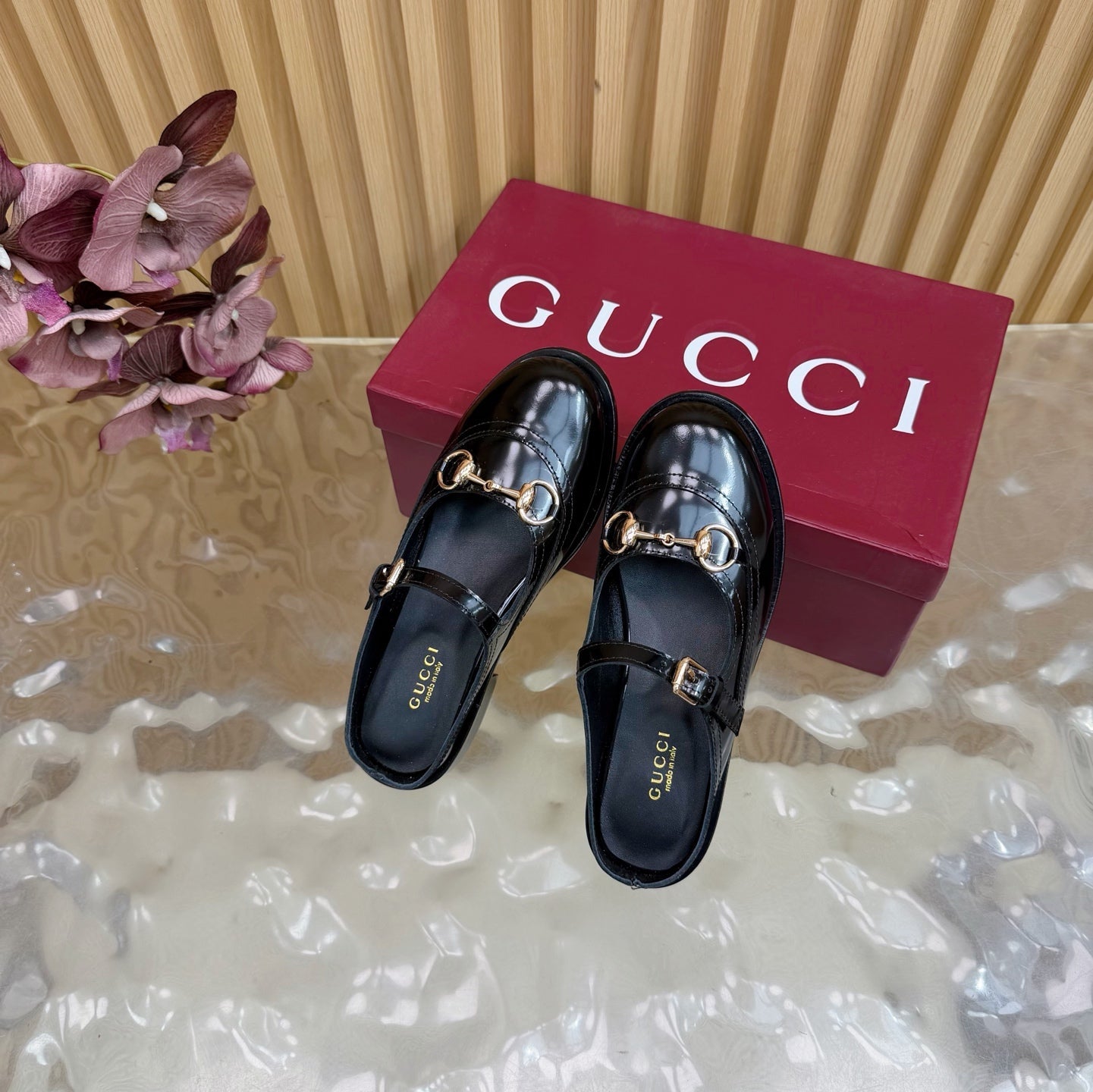 GG 26 Mule Black Sheepskin 589458