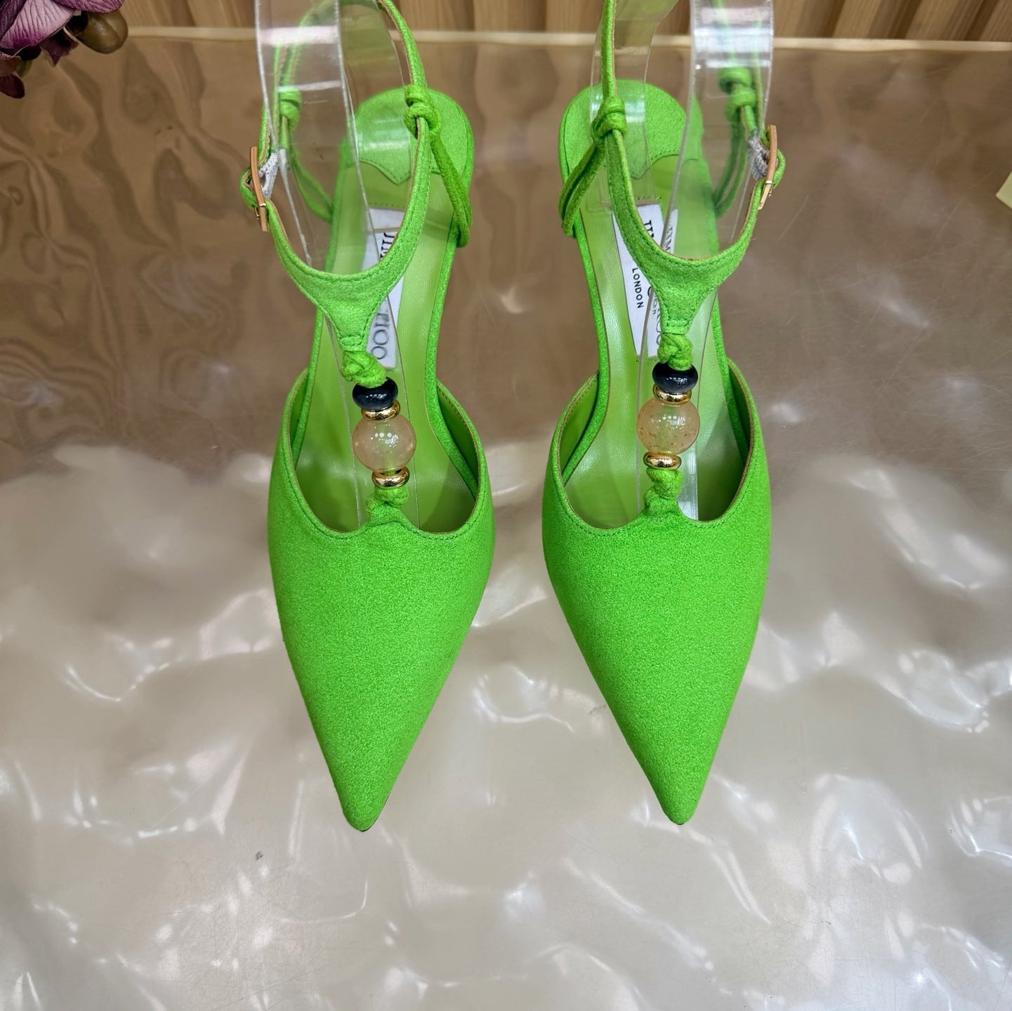 Jimmy Choo 2026 Lauri Slingback 65mm Suede Leather 949800