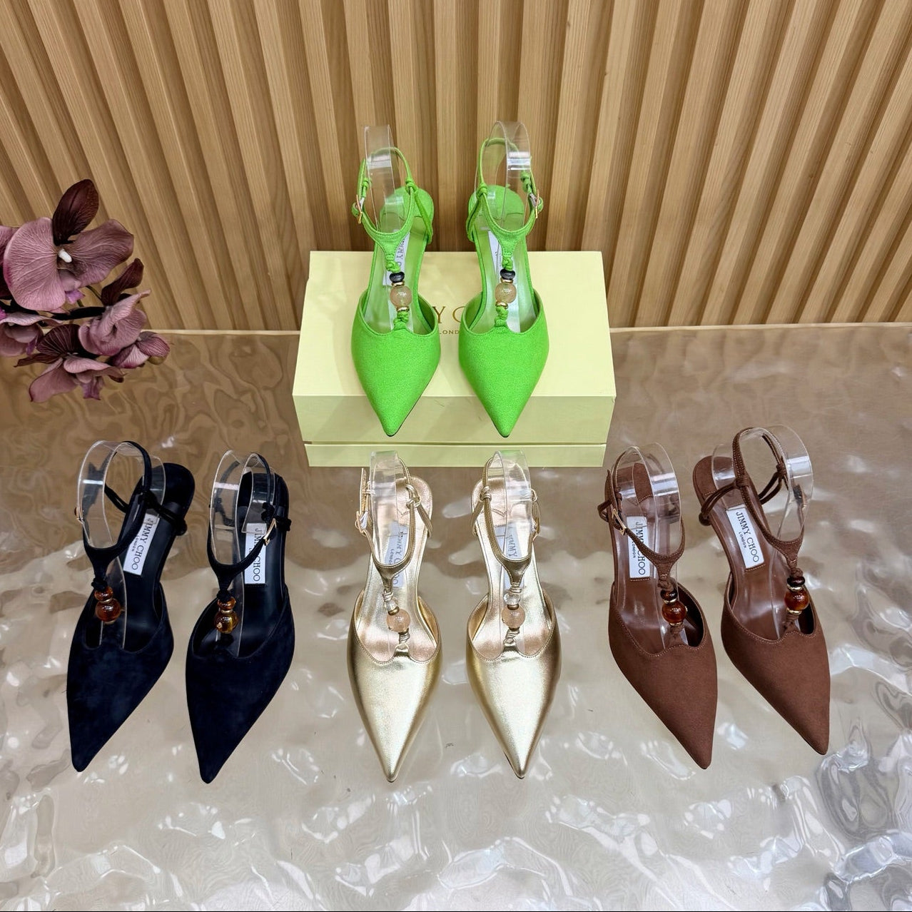 Jimmy Choo 2026 Lauri Slingback 65mm Suede Leather 949800