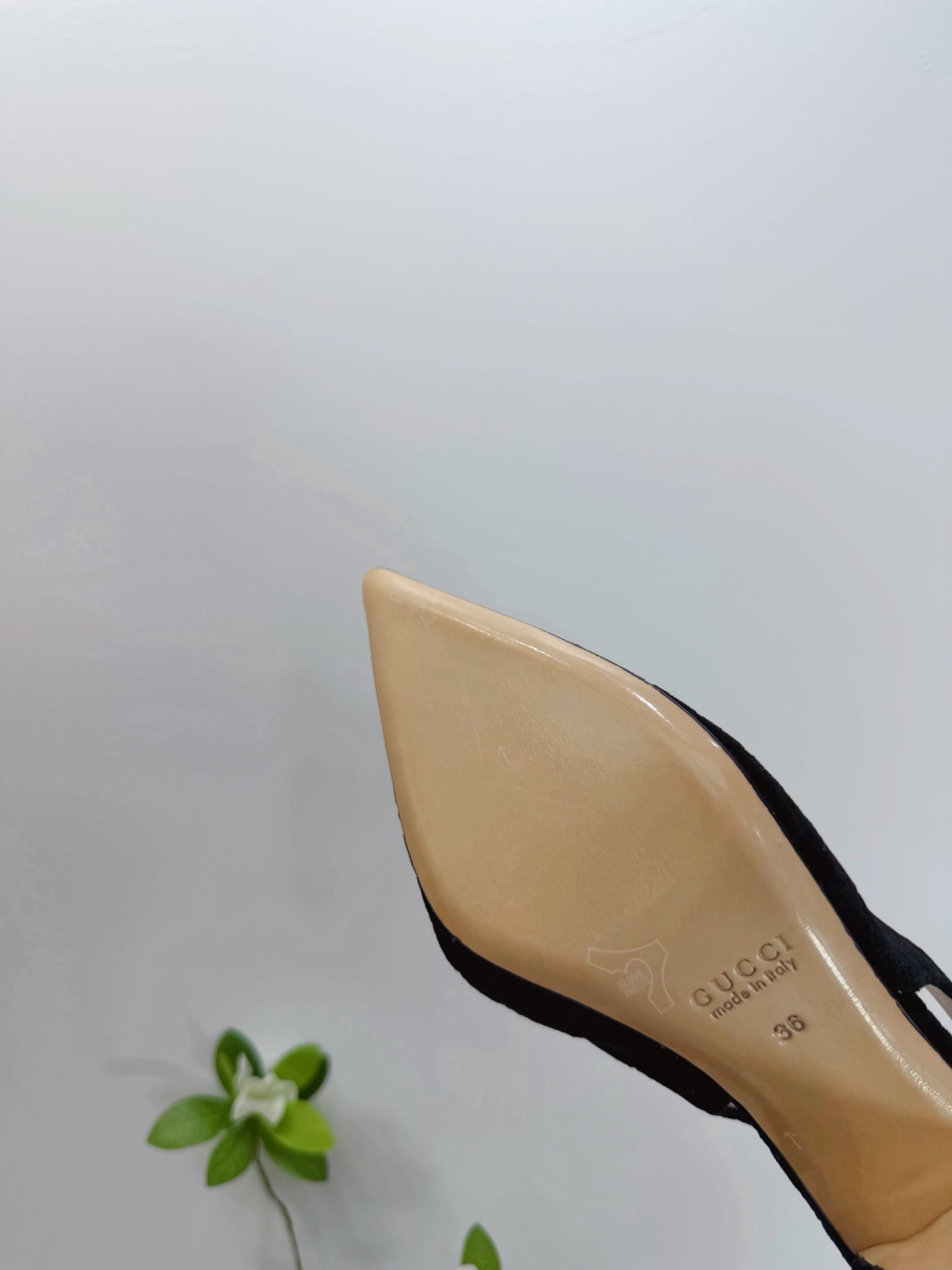 GG 26 Slingback Black Velvet 592418