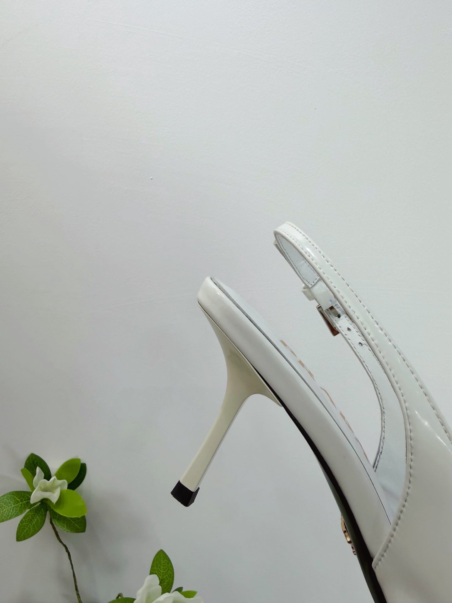 PRA 26SS Slingback 75 White Patent Leather 592339