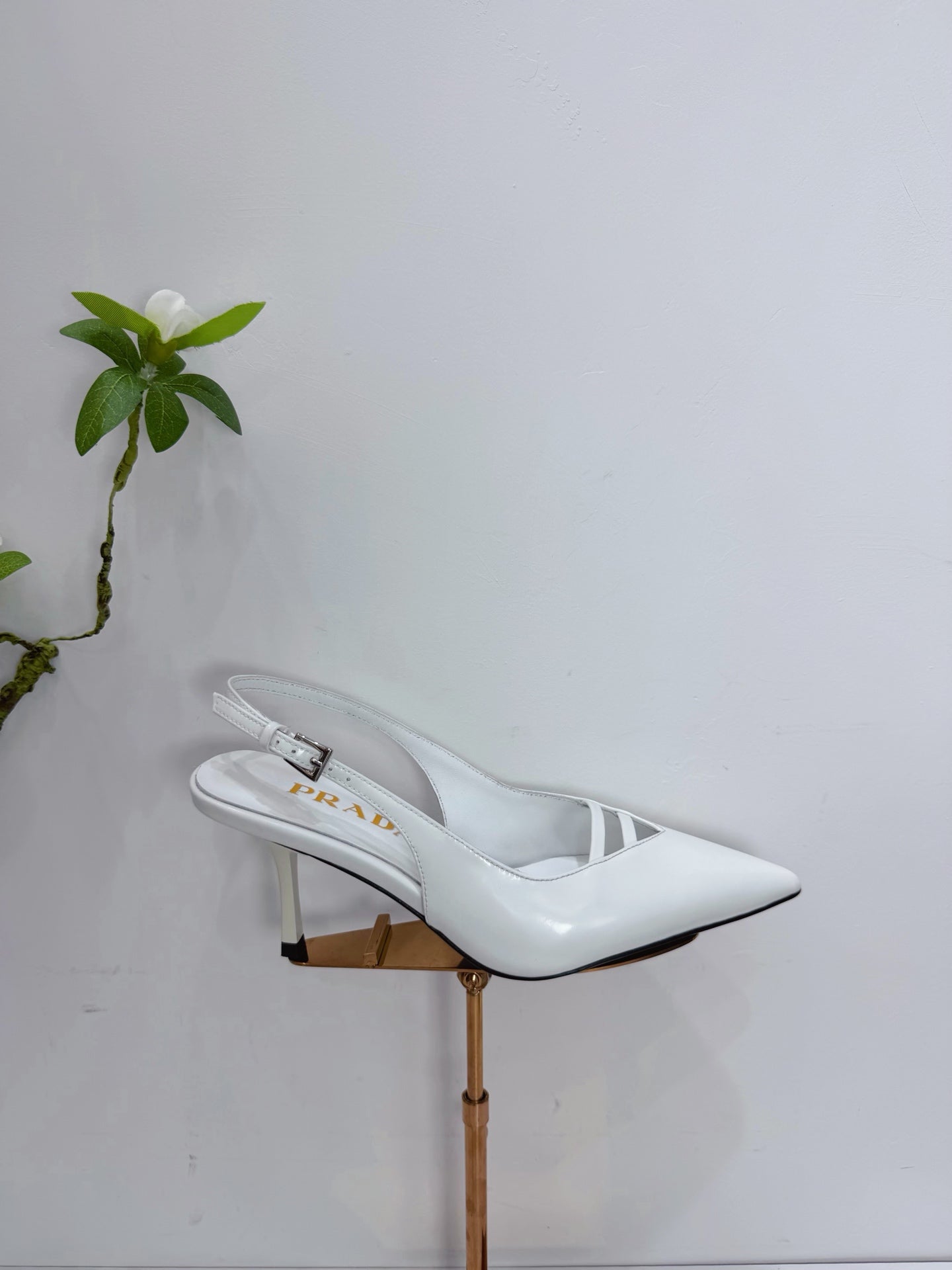 PRA 26SS Slingback 75 White Patent Leather 592339