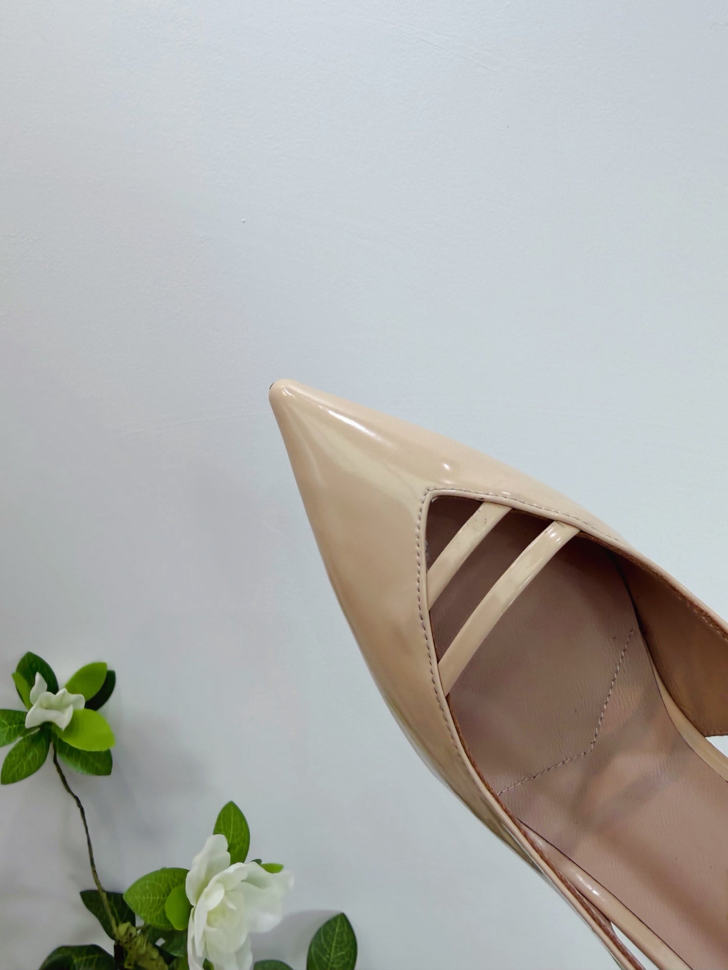 PRA 26SS Slingback 75 Beige Patent Leather 592340