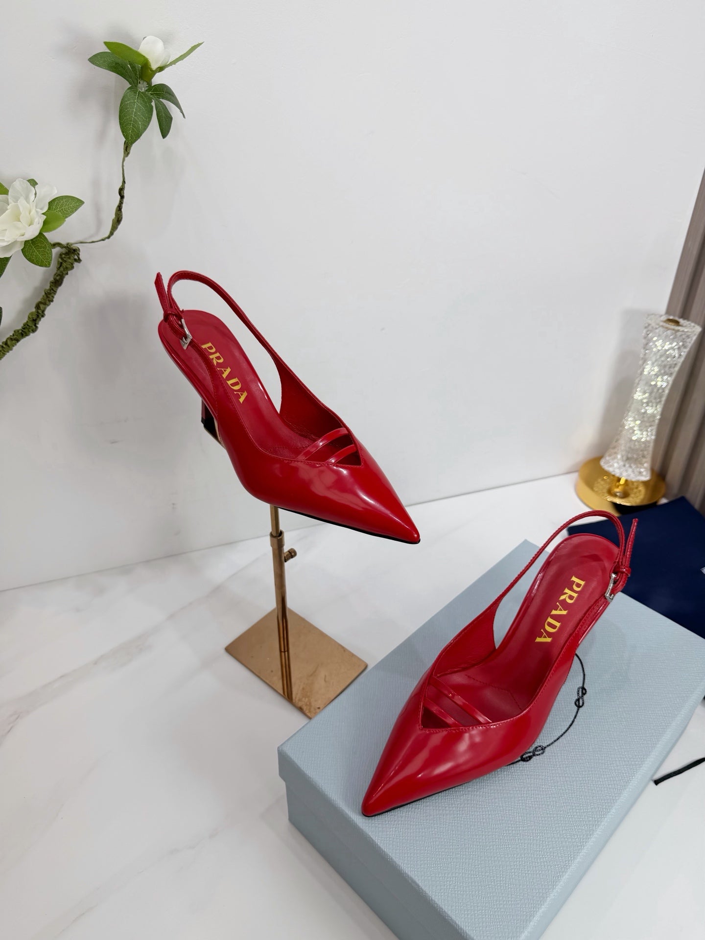 PRA 26SS Slingback 75 Red Patent Leather 592341