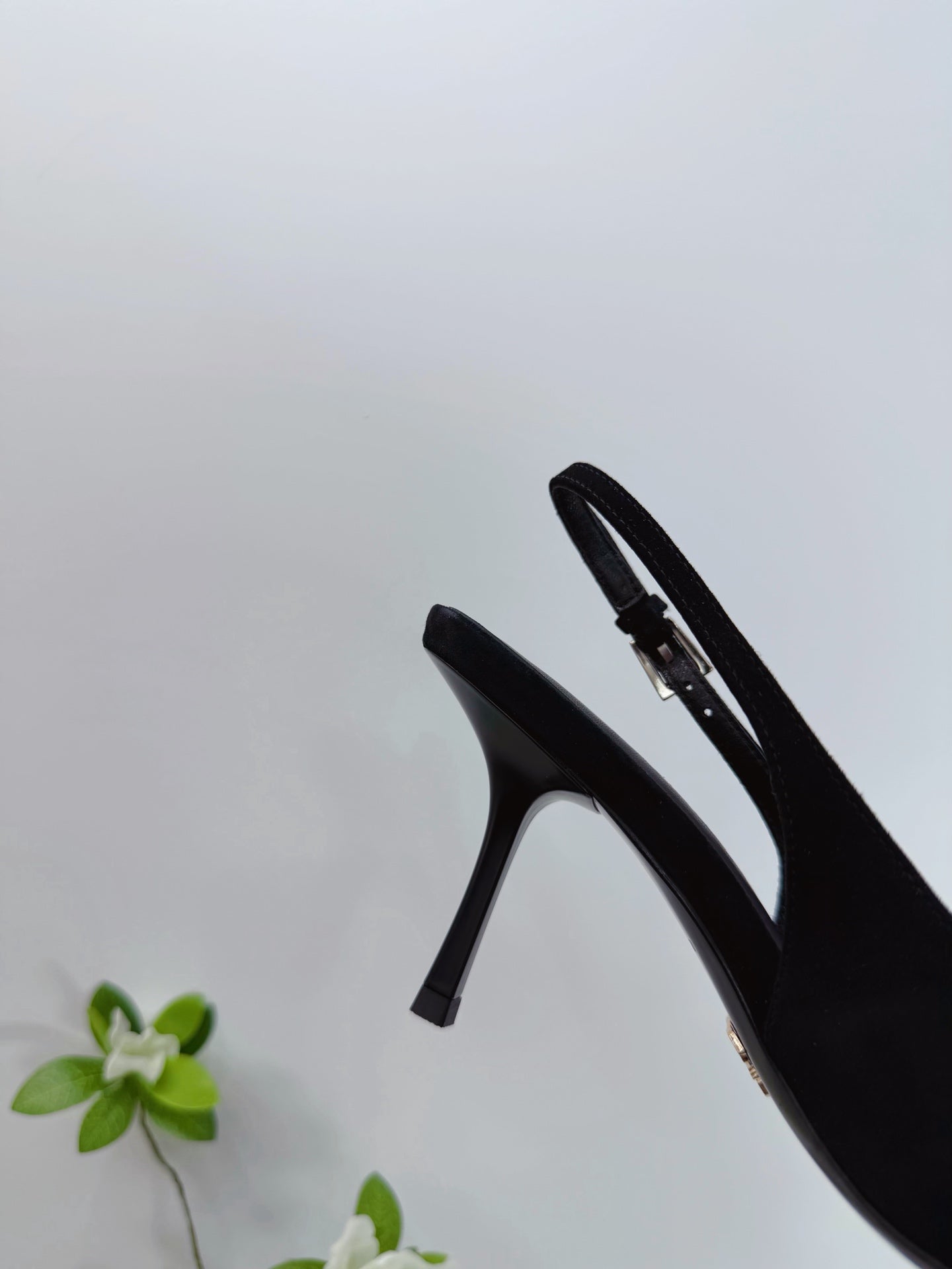 PRA 26SS Slingback 75 Black Suede 592342