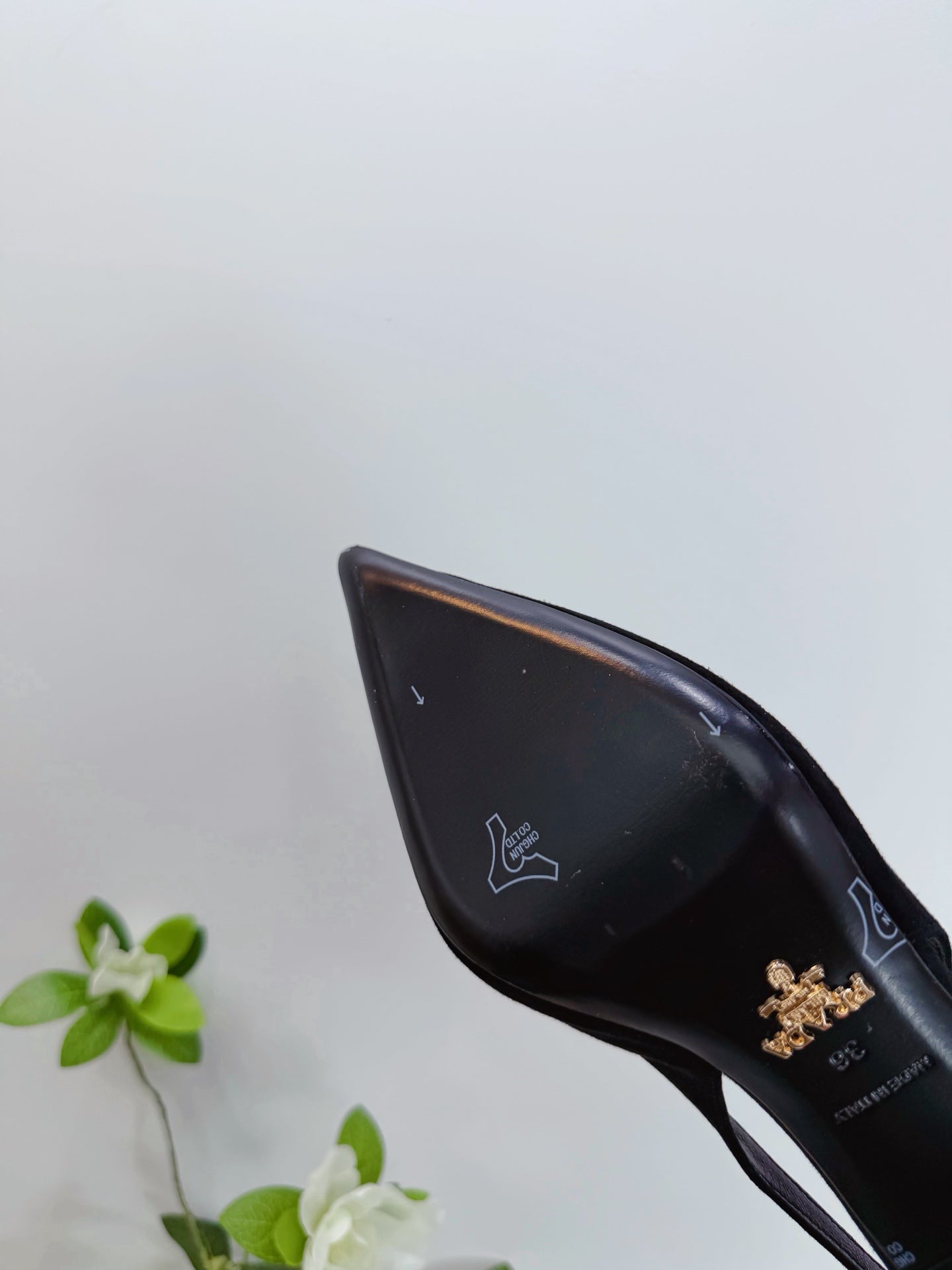 PRA 26SS Slingback 75 Black Suede 592342