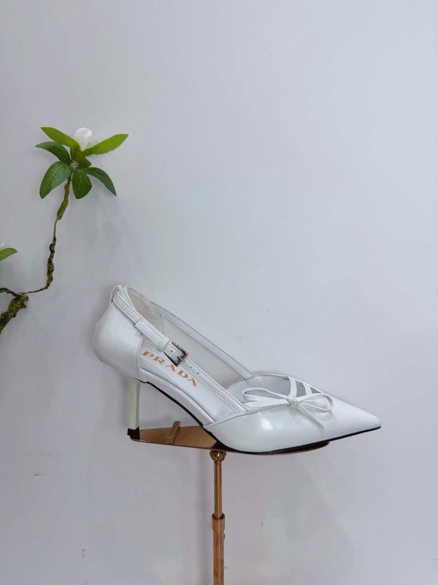 PRA 26SS Pumps 75 White Patent Leather 592346