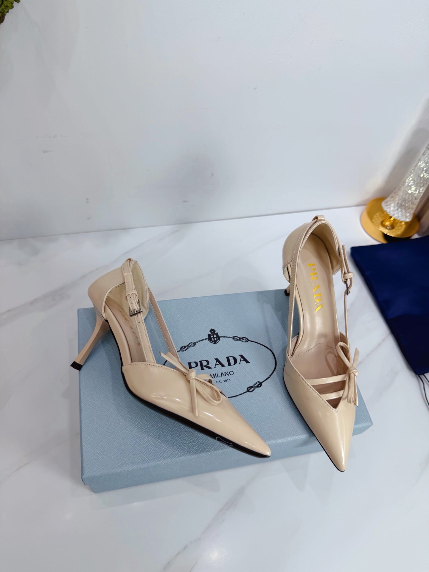 PRA 26SS Pumps 75 Beige Patent Leather 592347